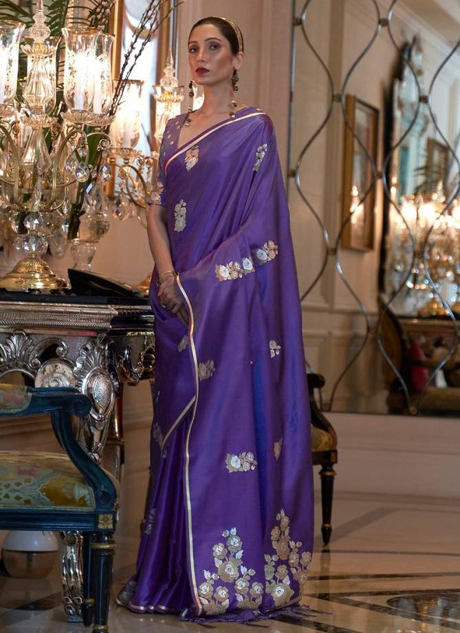 RAJTEX KIRAASAT SILK Heavy Wedding Wear Pure Satin Weaving Silk Designer Saree Collection